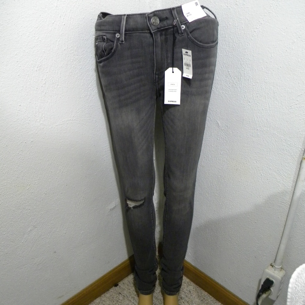 Express Stretch Legging Mid Rise Gray